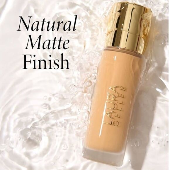 NWB Laura Geller Double Take Liquid Foundation Face Makeup in Shade Fair - Picture 7 of 9